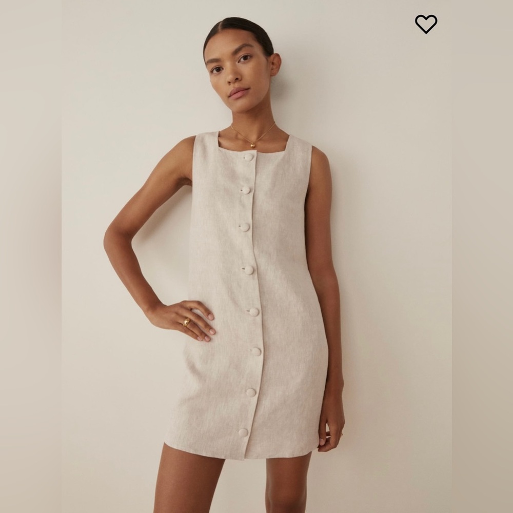 NWT Reformation Danna Linen Dress Size Medium